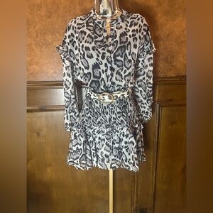 The Clothing Company Black and White Mini Dress